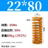 Padrão Japonês Resistente a Altas Temperaturas Mola de Molde Mola de Compressão Doméstica 65Mntf Fio Plano de Alta Resistência Compressão Retangular Alta Elasticidade