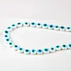 Cuentas Redondas Planas Ojo de Diablo Calientes Transfronterizas Accesorios para Joyería DIY Cuentas de Vidrio Pulsera Collar Ojo de Pez Productos Semi-terminados