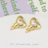 Colgante Sencillo de Aleación Cola de Pez Luna Corazón de Estrella Concha Aleación Incrustada con Diamantes Materiales para Accesorios de Joyería Hechos a Mano DIY