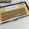 Cílios postiços individuais segmentados de três fileiras transfronteiriços 10p20p30p40p8-16 cílios de altura mista