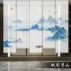 Yibainuo Cortina de Correr com Estampa de Flores e Pássaros Chineses Cortinas Rolô Tela Divisória Zen Sala de Estar 2026 Item Quente
