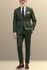 Traje casual de comercio exterior transfronterizo para hombre, conjunto de dos piezas con blazer de dos botones y pantalón con estampado digital