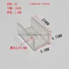 Tira de luz LED Clip Transparente Hebilla para Tira de Luz 6/8/10/12/16/40 mm de Ancho Ranura para Tarjeta de Plástico de Silicona Flexible