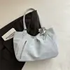2026 Nova Bolsa Tote de Bolinhas Estilo Coreano Feminina Bolsa de Ombro Único Grande Capacidade Bolsa de Axila para o Dia a Dia Bolsa de Mão Versátil e na Moda