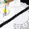 Renda de borla de borracha feita à mão pequenos acessórios de vento perfumado roupa borda crua bigode 1,5 cm de largura borda crua outlet de fábrica