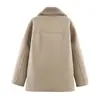 Comercio Exterior 2025 Invierno Nuevo Estilo Europeo y Americano Moda Femenina Holgado Elegante Abrigo de Doble Cara 8490704