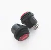 Interruptor circular à prova d'água em formato de barco, 4 pinos, 3 posições, KCD1, diâmetro externo 23MM, furo de montagem 20mm, com luz, 6A250V