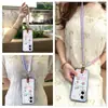 Adecuado para Funda de Teléfono Móvil Huawei Diagonal Moderna de Silicona Creativa con Correa de Muñeca Refrigerante Cubierta Suave de Borde Completo Nueva Bolso de Hombro Versión Q