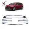 Adecuado para 21 Toyota Sienna Molduras de Tira Decorativa para Rejilla Inferior Frontal Modificada Tira Brillante Galvanizada
