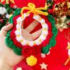 Nueva mascota Navidad lindo estrellas bola sombrero gatito sombrero de lana tejido ropa para perro accesorios regalo