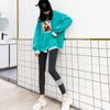 Nuevas mallas de otoño e invierno para mujer TB de cuatro barras, cintura alta, adelgazantes, ajustadas, para uso exterior, pantalones deportivos recortados, pantalones de yoga ajustados