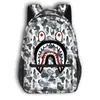 Mochila Escolar de Tubarão Totalmente Estampada Mais Vendida, Mochila Estudantil de Grande Capacidade, Mochila Infantil Casual Protetora da Coluna Atacado
