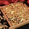 Lingotes de ouro falso de areia sólida, abóbora falsa, amendoim, tesouro de arroz dourado, ornamentos de bacia, peças de exibição, ornamentos, presentes, acessórios DIY