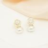Pendientes de perlas de circonita y diamante de alta calidad, de moda nicho, ligeros, de lujo, con temperamento, para mujer, 2024, nuevos pendientes al por mayor