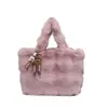 Bolso de peluche para el hombro, bolso cruzado, bolso de mano, bolso esponjoso para mujer, nuevo bolso de moda casual transfronterizo para mujer Otoño/Invierno 2026