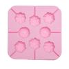 Molde de Silicona para Paleta Cuadrado de Dibujos Animados Molde de Chocolate Grado Alimenticio Herramientas Caseras para Hornear DIY