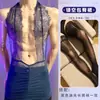 Lóbulo Lencería Sexy Nuevo Encaje Ajustado Body ajustado Ropa de dormir sexy Transparente Hueco Ajustado para Hombre Body Completo Venta al por Mayor