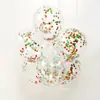 Balões de Decoração para Quarto de Casamento de 12 polegadas Transparente Látex Confete Balões com Lantejoulas Adereços de Decoração para Festa de Aniversário Casamento