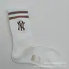 Nuevos Calcetines Bordados con Letra Ny de Estilo Coreano para Hombres y Mujeres, de Caña Alta, Calcetines Modernos para Todas las Estaciones, Calcetines Deportivos Versátiles para Parejas