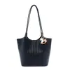 Bolso Tejido Retro de Gama Alta para Mujer, Gran Capacidad, Bolso de Hombro Versátil para el Día a Día, Bolso Tote para Mujer de Estilo Casual Sencillo y Relajado