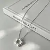 Collar Colgante de Flor Hueca Minimalista de Moda Cadena para Clavícula Estilo Ins Fresco Versátil Tendencia Diseño de Nicho Modelo Nuevo