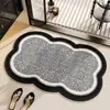 Alfombrillas de Piso de Lino Simples, Felpudos de Puerta de Baño de Barro Diatomeas, Antideslizantes para Baño del Hogar, Absorbentes de Agua, Alfombrillas Fáciles de Cuidar