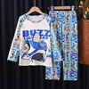 Pijama para Niños Traje de Manga Larga Primavera y Otoño Pijama para Niñas Ropa de Casa para Niños Ropa de Bebé de Dos Piezas Ropa Infantil Tailandesa