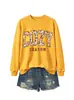 TEMPORADA CONFORTÁVEL Em Estoque Casual Floral Gola Redonda Manga Longa Feminino Amazon Cross-border Comércio Exterior ebay Moletom Solto