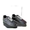 Tênis Slip-On de Couro Genuíno Levemente Luxuosos, Tênis Chunky 'Dad Shoes' da Moda Transfronteiriça com Solado Onda, Sapatos Casuais Respiráveis Masculinos para o Dia a Dia