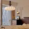 Lámpara de Araña de Seda de Estilo Francés de Mediados de Siglo para Sala de Estar, Lámpara Retro para Dormitorio, Estilo Tronco para Restaurante, Lámparas de Estudio para Habitación de Alta Gama