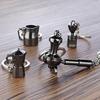 Criativo 3D Estéreo Café Chaveiro Pingente Café Comemorativo Pequeno Presente Carro Chaveiro De Metal Personalização