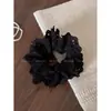 Anel de Cabelo Grande de Renda em Camada Dupla Francês Romântico Oco Anel de Cólon Acessórios de Cabelo Corda de Cabelo Estilo Lolita para Mulheres