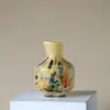 Daxiu Home Vaso de Vidro Âmbar Jade Fenton para Sala de Modelo Sala de Estar Decoração de Casa