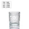 Taza de Vidrio Transparente con Relieve para Vela Perfumada Sala de Estar Disponible Contenedor de Fragancia Taza Portavelas de Fragancia para el Hogar Listo para Usar Taza Vacía