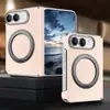 Capa de celular magnética Duo para iPhone compatível com Apple com lente galvanizada e design de eixo duplo, oferecendo proteção contra quedas; Capa para iPhone 18