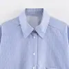 Camisa Popelina de Manga Larga de Botones Sencilla Elegante Color Sólido Estilo Nuevo Primavera 2026 Aliexpress Transfronterizo 1323521