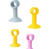Topes de Puerta Sin Taladrar, Tope de Puerta, Almohadilla Anticolisión para Manija de Puerta, Tope de Puerta de Baño de Plástico, Tope de Puerta de Pared de Silicona para Puerta de Baño