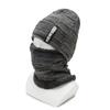Gorro de Lana Set de Bufanda para Hombre Invierno para Hombre Terciopelo Grueso Cubreorejas Cubrecara Protección de Cuello para Hombre Gorro Tejido Gorro Pulóver