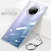 Funda para teléfono móvil Huawei mate30pro para 5G ultrafina transparente edición limitada para hombre y mujer pantalla curva sin marco personalidad