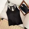 Camisola colorida de talla grande sin espalda 40-100 kg no necesita usar sujetador, copa fija, adecuada tanto para usar por dentro como por fuera