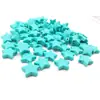 Mordedor Palo Mordedor Bebé Silicona Color Caramelo Grado Alimenticio Estrella de Cinco Puntas Cuentas de Silicona Estrella 25mm