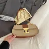 Bolsa Quadrada Pequena de Design Nicho para Lazer Transfronteiriço Feminina Nova Moda Primavera 2026 Bolsa de Ombro Único Bolsa Transversal Texturizada