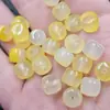 Ágata Amarilla Tipo Hielo Cuentas de Estilo Antiguo Piedra Preciosa Cuentas Sueltas Calcedonia Amarilla Cuentas Cilíndricas Cuentas Espaciadoras Adorno de Cuerda Ruyi Accesorios Cuentas