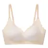Sutiã sem Costura Fino Respirável Amigo da Pele Suporte Macio Fixo Sem Fio Levanta Gordura das Axilas Busto Pequeno Push-up