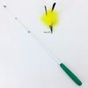 Juguete de Pesca para Gatos Xingzhi Gato Auto-Felicidad Gadget Práctico para Aliviar el Aburrimiento Telescópico de Tres Secciones Caña de Pescar de Caza de Reemplazo de Tres Secciones