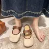 Novos Sapatos Slip-On Retrô Estilo Francês para Mulheres, Verão 2025, Bico Fechado, Leves, Estilo Simples