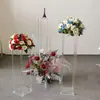 Arco Cuadrado para Bodas Marco Guía de Camino Atrezo Mesa Principal de Hotel Florero Transparente Decoración de Boda Florero de Acrílico