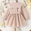 Yaya Abrigo Vestido de Primavera Nuevo Color Caqui con Solapa de Botón Único Ceñido a la Cintura de Manga Larga Transfronterizo Europeo y Americano para Niñas Ropa Infantil