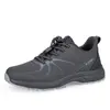 Sapatos Masculinos para Idosos, Tênis de Malha Fly-Woven Macios para Outono, Sapatos 'Dad Shoes' Antiderrapantes e Amortecedores para Homens, Sapatos Casuais para Caminhada ao Ar Livre
