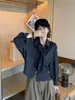 Camisa a cuadros de manga larga con diseño versátil y moderno, estilo coreano para reducir la edad, para mujer, novedad de principios de otoño 2026